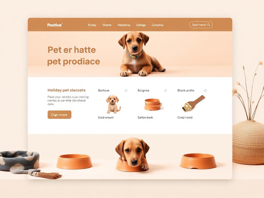 Pet Products sample store concept design
